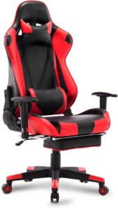 WOLTU Silla Gaming Racing rojo y negro