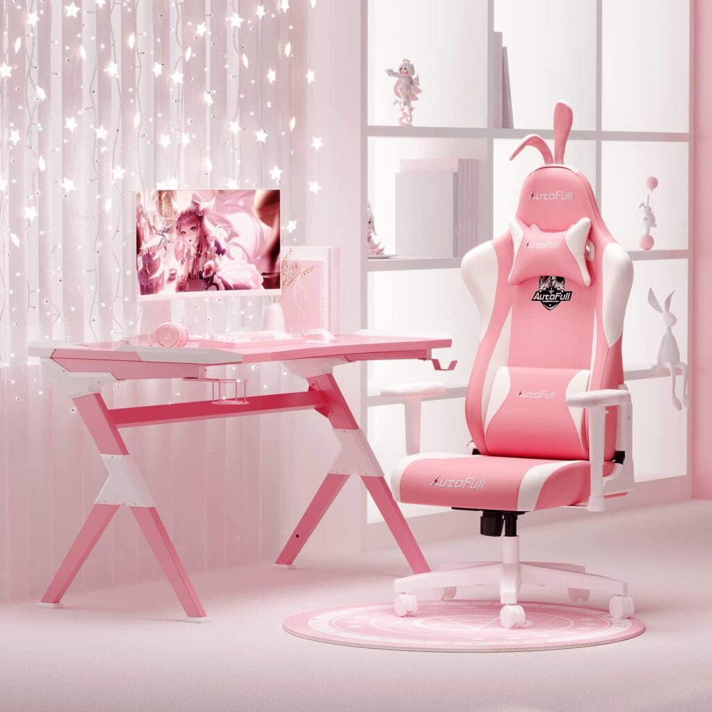 Experimenta el confort y el estilo en su máxima expresión con la silla gaming rosa de Autofull. Diseñada para ofrecer un soporte ergonómico óptimo durante largas sesiones de juego, esta silla combina a la perfección un diseño vibrante con funcionalidad excepcional. Ajusta la altura, el ángulo y los reposabrazos para adaptarla a tus preferencias individuales, mientras que su construcción resistente garantiza durabilidad y fiabilidad a largo plazo. Disfruta de una experiencia de juego única con la silla gaming rosa de Autofull.